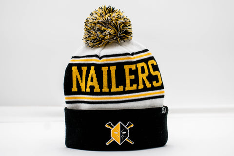 Wheeling Nailers Zephyr Yellow Mask Beanie w/Pom