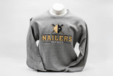 Wheeling Nailers Gray Crew Neck Sweatshirt