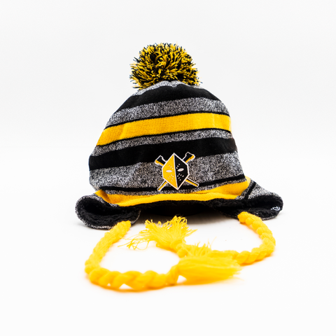 Wheeling Nailers Zephyr Earflap Beanie with Tassels