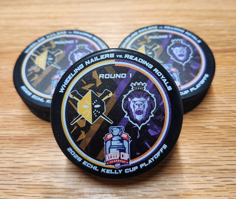 Wheeling Nailers 2026 Kelly Cup Playoff Puck Round 1 Reading