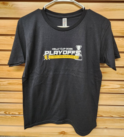 Wheeling Nailers Youth 2026 Black Playoff Shirt Round 3