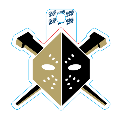 Wheeling Nailers Vegas Mask Logo Magnet