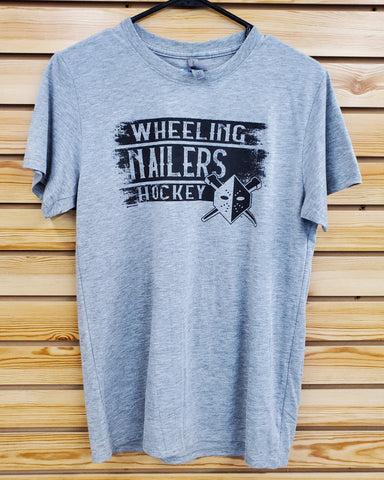 Wheeling Nailers Men's Gray T-Shirt